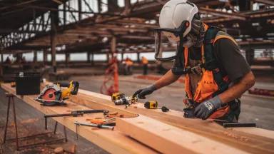 a person working on a construction project