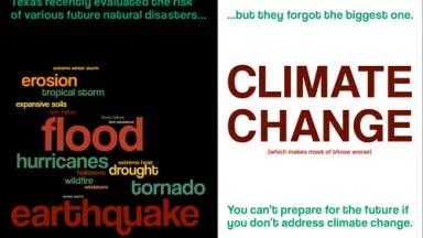 Word cloud of Texas's risk assessment for natural disasters