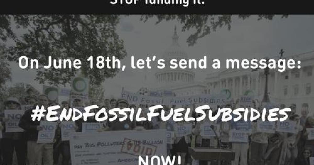 The public supports ending fossil fuel subsidies -- let's see that as ...
